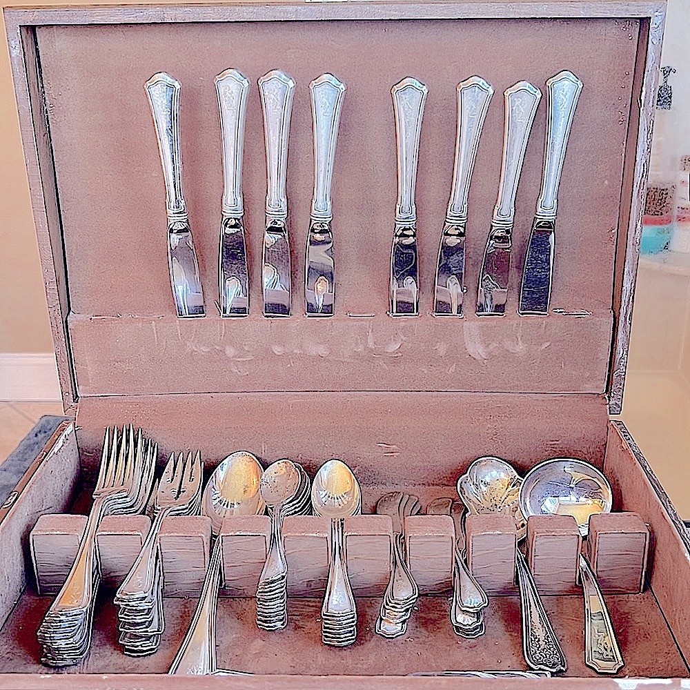 Sterling silver eight piece plus set